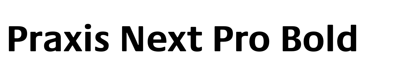 Praxis Next Pro Bold